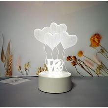 画像をギャラリービューアに読み込む, 3D 常夜灯 可愛い テーブルランプ ナイトライト 間接照明 3D LED　ホーム飾り イルミネーション　Z015
